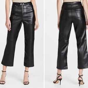 BLANK NYC Track Record Faux Leather Pants - Black